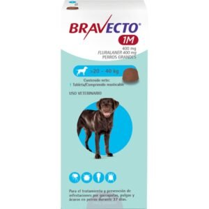 Bravecto Perro 1 Mes 20 A 40Kg