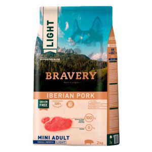 Bravery Perro Adulto Mini Cerdo Iberico Light 2Kg