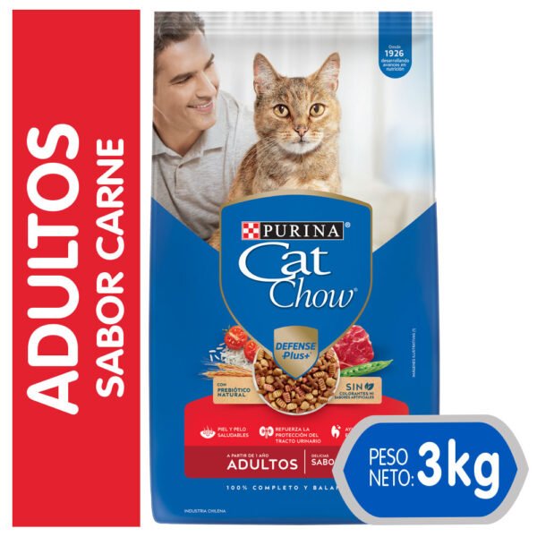 Cat Chow Gato Adulto Carne 3Kg
