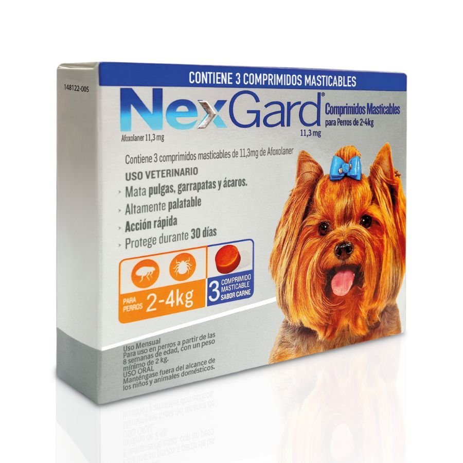 Nexgard 2 A 4 Kg 3 Comprimido