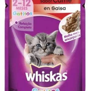 Sachet Whiskas Gatitos Carne 85Gr