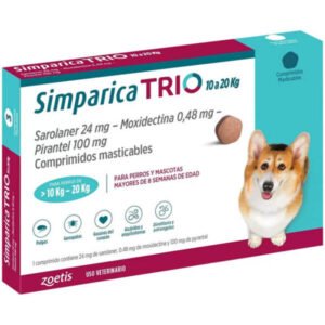 Simparica Trio 10 A 20Kg 1 Comprimidos