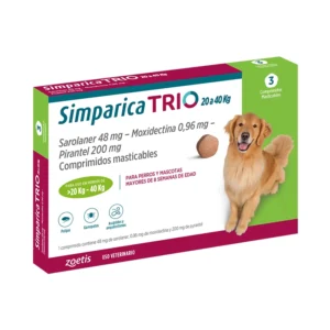 Simparica Trio 20 A 40Kg 3 Comprimidos