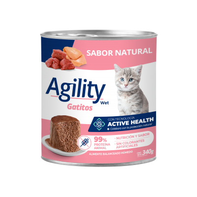 Agility Lata Gatitos Natural 340Gr