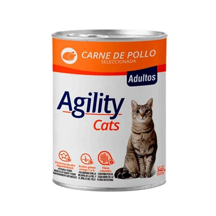 Agility Lata Gato Pollo 340Gr